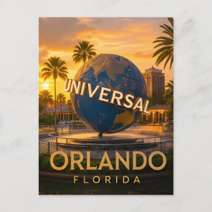 Postal Parque Temático Globo Viajes Orlando Florida