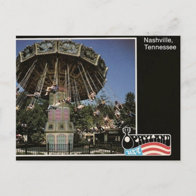 Postal Parque temático Opryland (Nashville, TN) (Anverso)