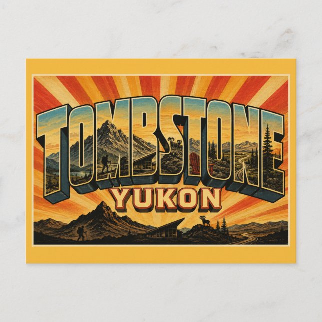 Postal Parque Territorial Tombstone Yukon (Anverso)