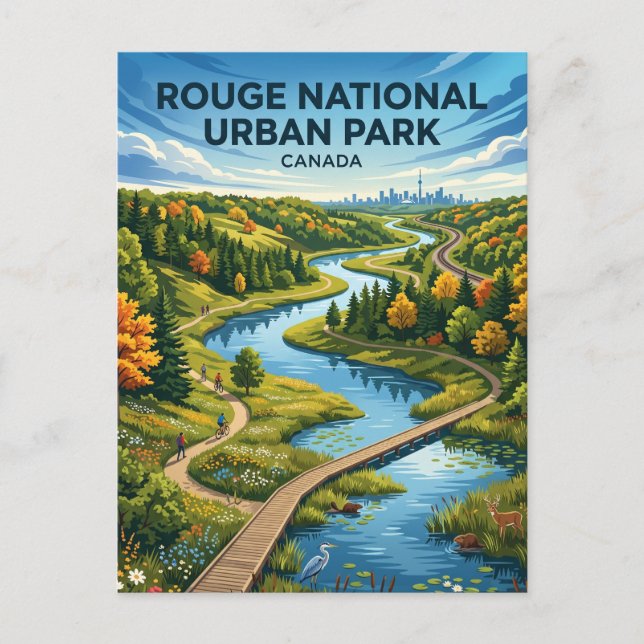 Postal Parque Urbano Nacional Rouge Canadá (Anverso)