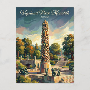 Postal Parque Vigeland Noruega