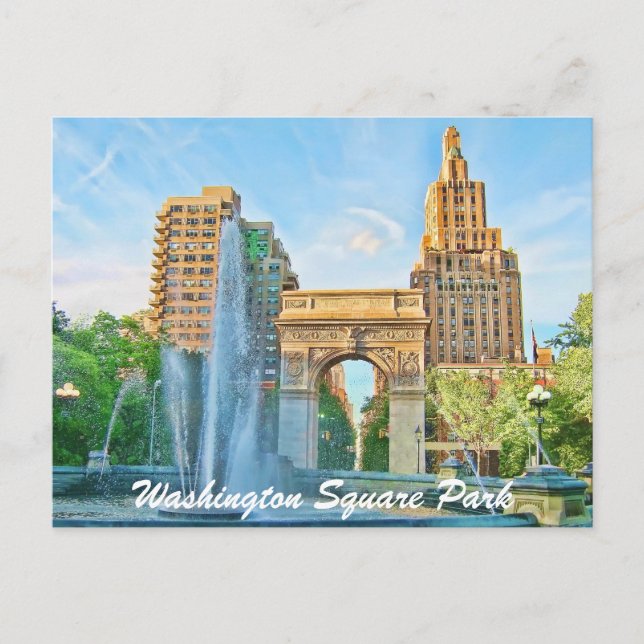 Postal Parque Washington Square (Anverso)