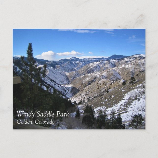 Postal Parque Windy Saddle, Golden, Colorado (Anverso)