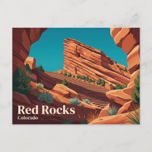 Postal Parque y anfiteatro Red Rocks EE. UU.