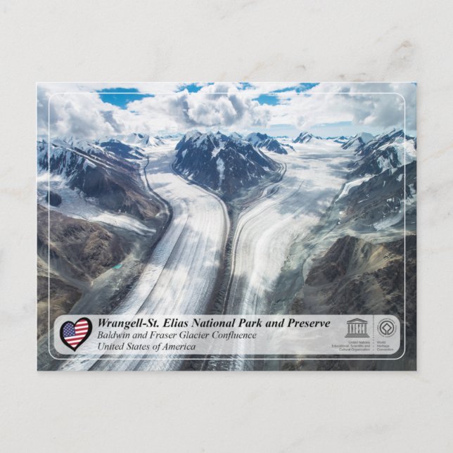 Postal Parque y preservación nacional Wrangell-St. Elias (Anverso)