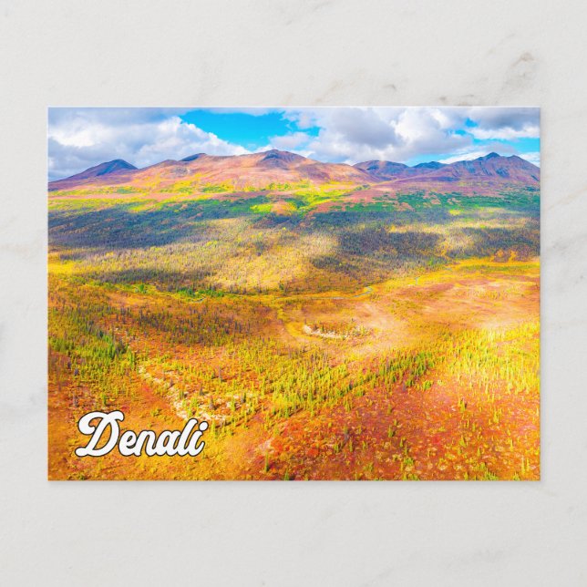 Postal Parque y Reserva Nacional Denali, Alaska (Anverso)