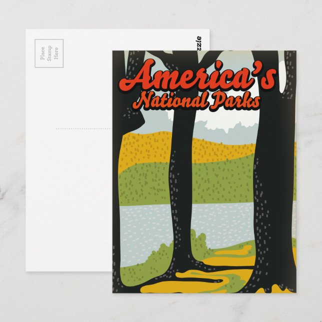 Postal Parques Nacionales de América (Anverso / Reverso)