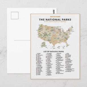 Postal Parques nacionales de Estados Unidos