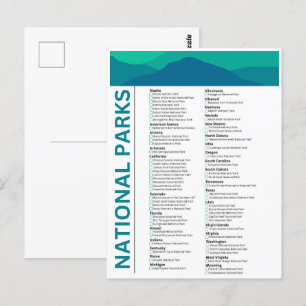 Postal Parques nacionales de Estados Unidos