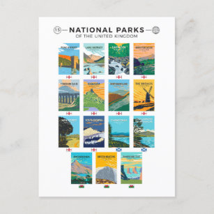 Postal Parques Nacionales De La Lista Del Reino Unido