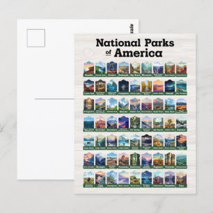 Postal Parques nacionales de los Estados Unidos de Améric