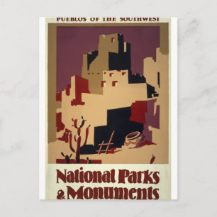 Postal Parques y monumentos nacionales Poster de Viajes V