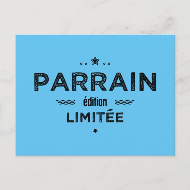 Postal Parrain édition limitée (Anverso)