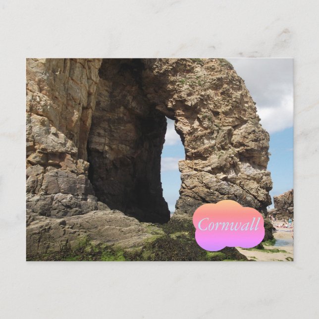 Postal Parranporth, Cornwall Postcard (Anverso)