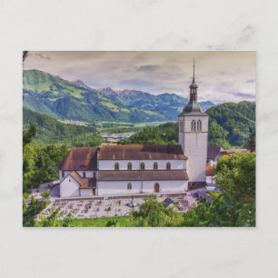 Postal Parroquia de San Teoduo, Gruyeres, Suiza