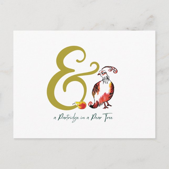 Postal Parroquia retro en un árbol perecedero ilustrado a (Anverso)