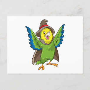 Postal Parrot como asistente con Gorra