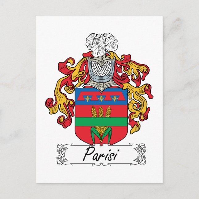 Postal Parsi Family Crest (Anverso)
