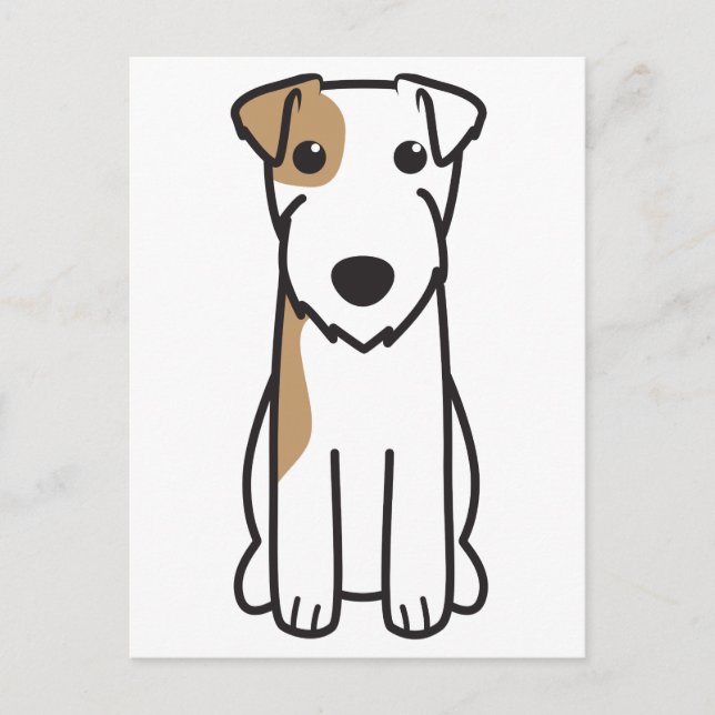 Postal Parson Russell Terrier Dog Personalizado (Anverso)