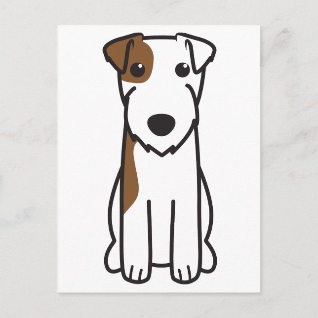 Postal Parson Russell Terrier Dog Personalizado (Anverso)