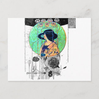 Postal Parte vista - Parte imaginada por Charles R. Macki