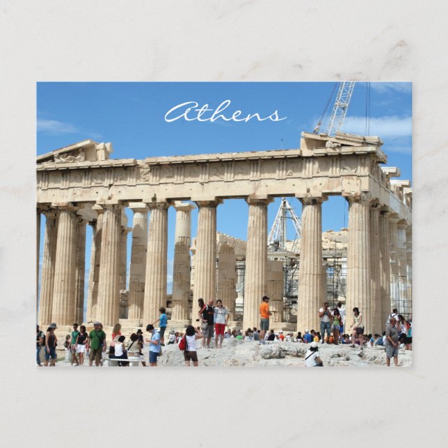 Postal partenón acrópolis (Anverso)