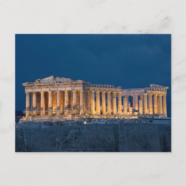 Postal Partenón. Atenas, Grecia (Anverso)