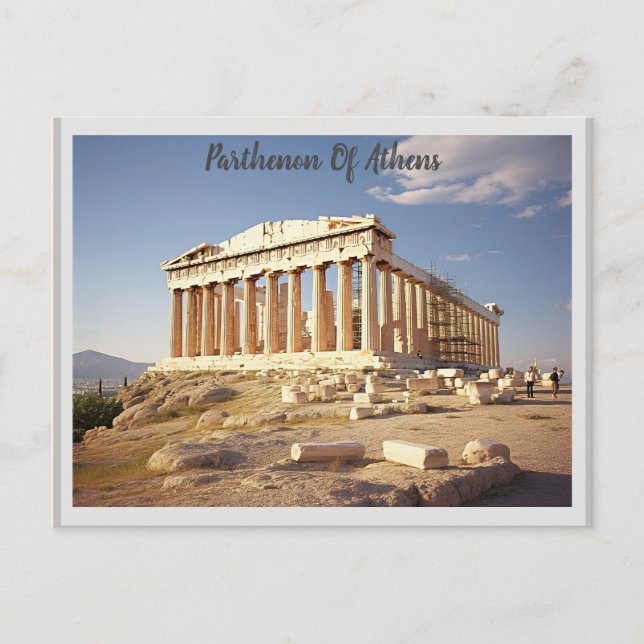 Postal Partenón De Atenas (Anverso)