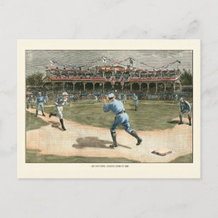 Postal Partido de Béisbol de la Liga Nacional 1886
