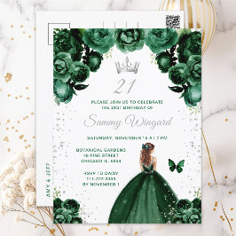 Postal Partido de cumpleaños de Princesa Princesa de Cabe
