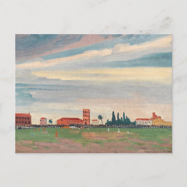 Postal Partido de fútbol en colisión | James Dickson Inne (Anverso)