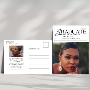 Postal Partido de Graduación de Fotos de la revista Moder