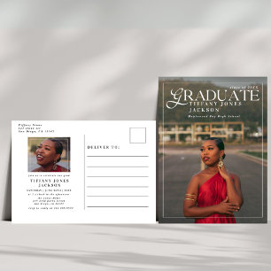 Postal Partido de Graduación de Fotos de la revista Moder