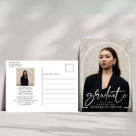 Postal Partido de Graduación del Arco de la Foto de Gradu