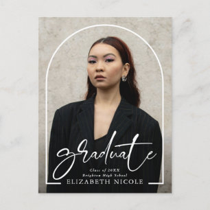 Postal Partido de Graduación del Arco de la Foto de Gradu