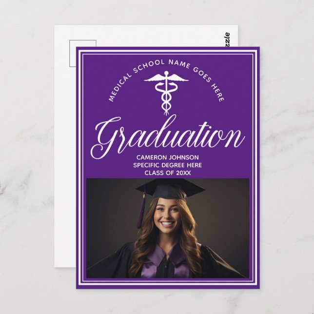 Postal Partido de Graduación Fotográfica de la Escuela Mé (Anverso / Reverso)