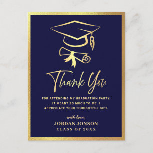 Postal Partido de Graduación Moderna de la Marina de Oro