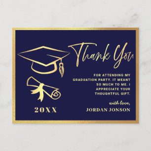 Postal Partido de Graduación Moderna de la Marina de Oro