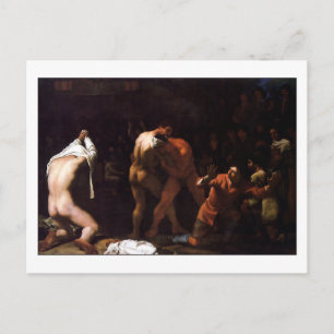 Postal Partido de lucha libre por Michael Sweerts