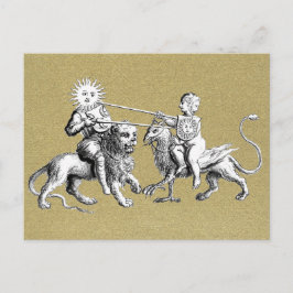 Postal Partido Jousting Sun vs Moon