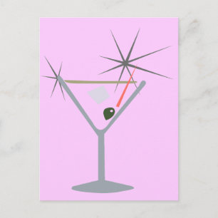 Postal Partini Martini Glass