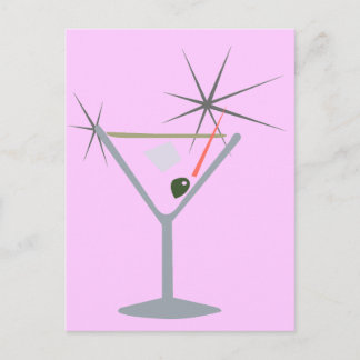 Postal Partini Martini Glass