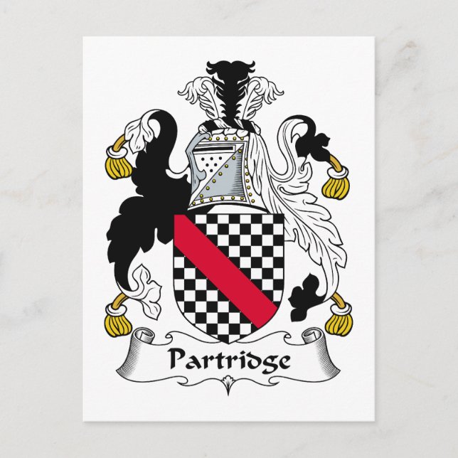 Postal Partridge Family Crest (Anverso)