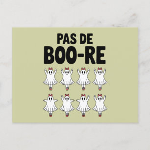 Postal Pas de Boo-re Ballerina Ghost Halloween Spooky
