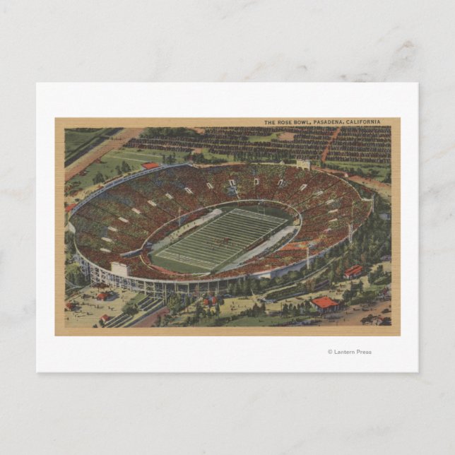 Postal Pasadena, California - El tazón Rosa (Anverso)