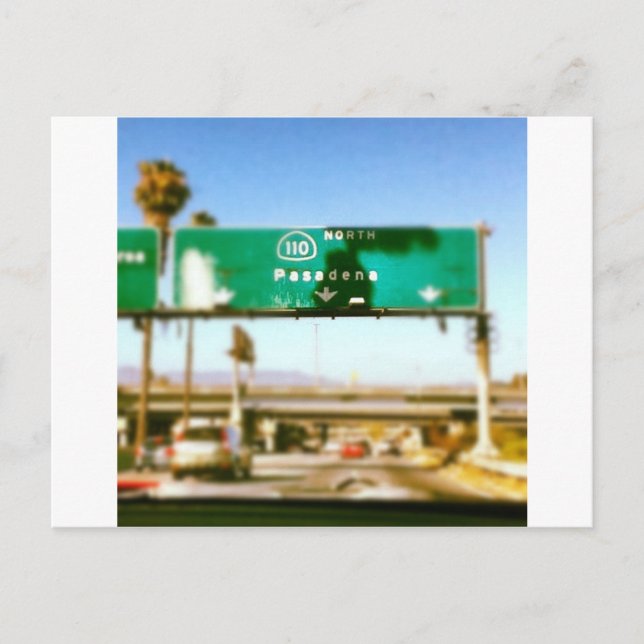 Postal Pasadena en el camino (Anverso)