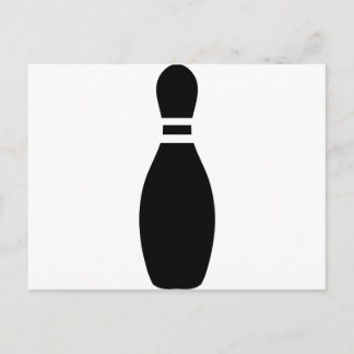 Postal pasador de bolos negro