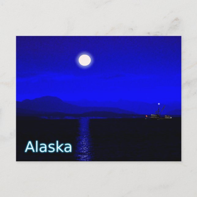 Postal Pasaje con luz de la luna (Anverso)