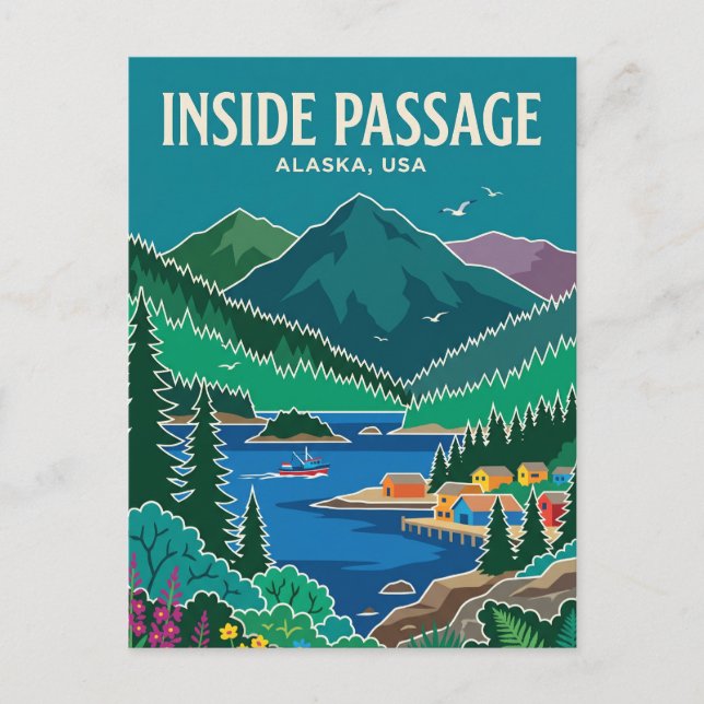 Postal Pasaje Interior Alaska (Anverso)