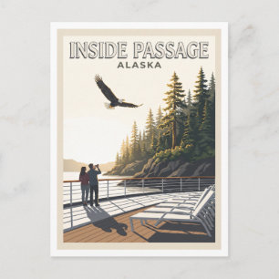 Postal Pasaje Interior Ketchikan Alaska Recuerdo